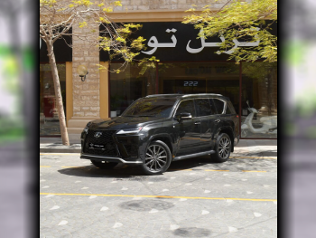 Lexus  LX  600 F Sport  2022  Automatic  96,000 Km  6 Cylinder  Four Wheel Drive (4WD)  SUV  Black  With Warranty
