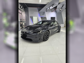 تسلا  مودل اس  بلايد  2022  اوتوماتيك  2,500 كم  0 سلندر  دفع كلي مستمر  سيدان  رمادي