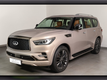Infiniti  QX  80  2021  Automatic  25,404 Km  8 Cylinder  Four Wheel Drive (4WD)  SUV  Beige  With Warranty