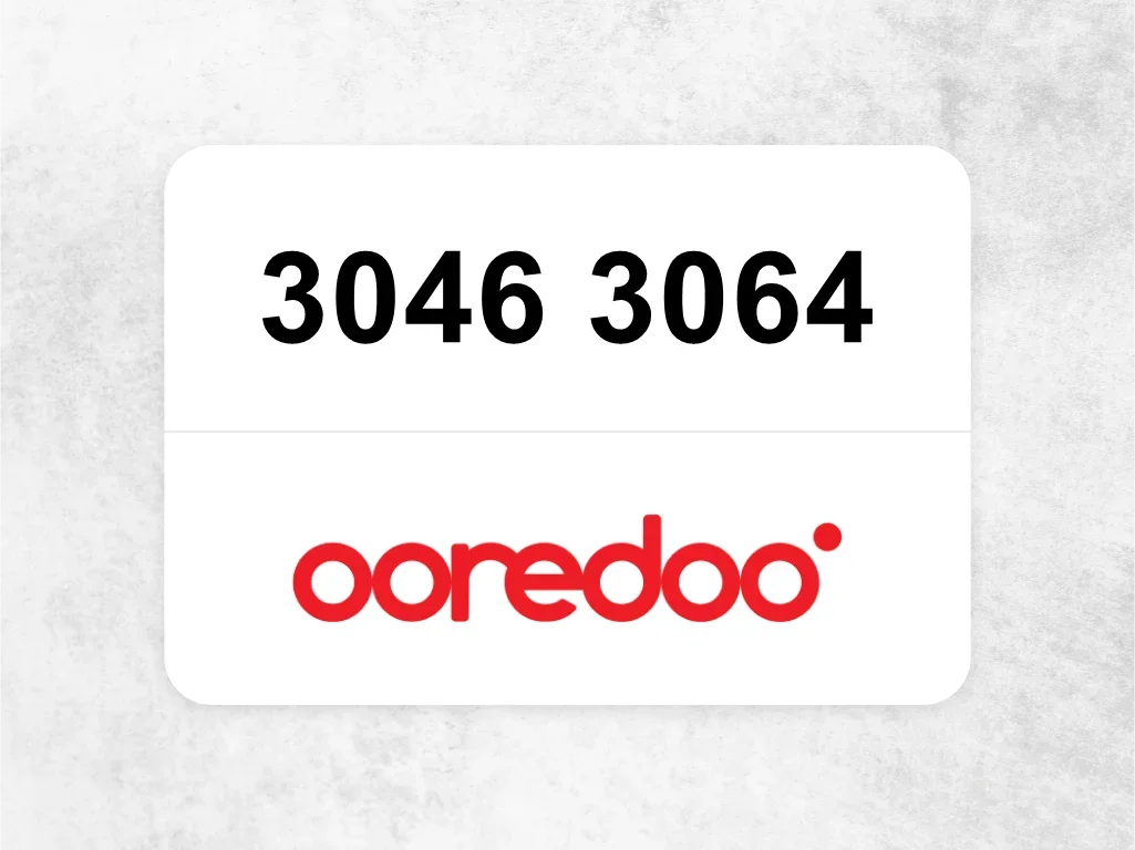 Ooredoo Mobile Phone  3046 3064