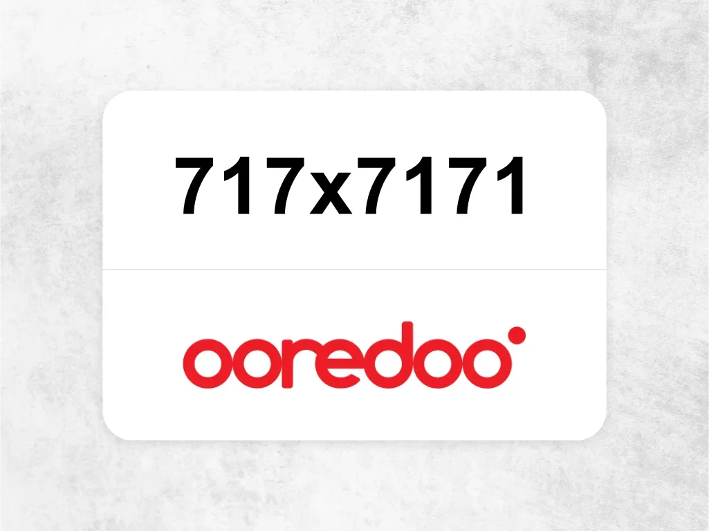 Ooredoo Mobile Phone  717x7171