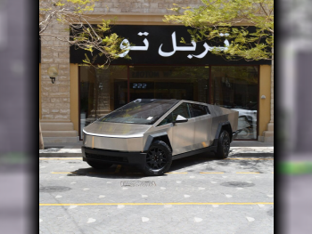 Tesla  Cybertruck  Foundation Series  2024  Automatic  2,900 Km  0 Cylinder  All Wheel Drive (AWD)  Pick Up  Gold  With Warranty