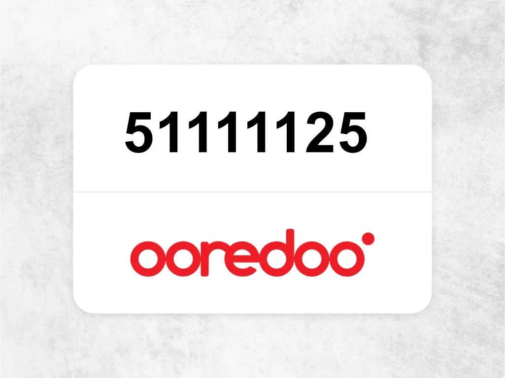 Ooredoo Mobile Phone  51111125
