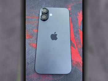 هواتف نقالة ابل  - ايفون 16  - بلس  - تيتانيوم أسود  - 128 جيجابايت  - تحت الضمان