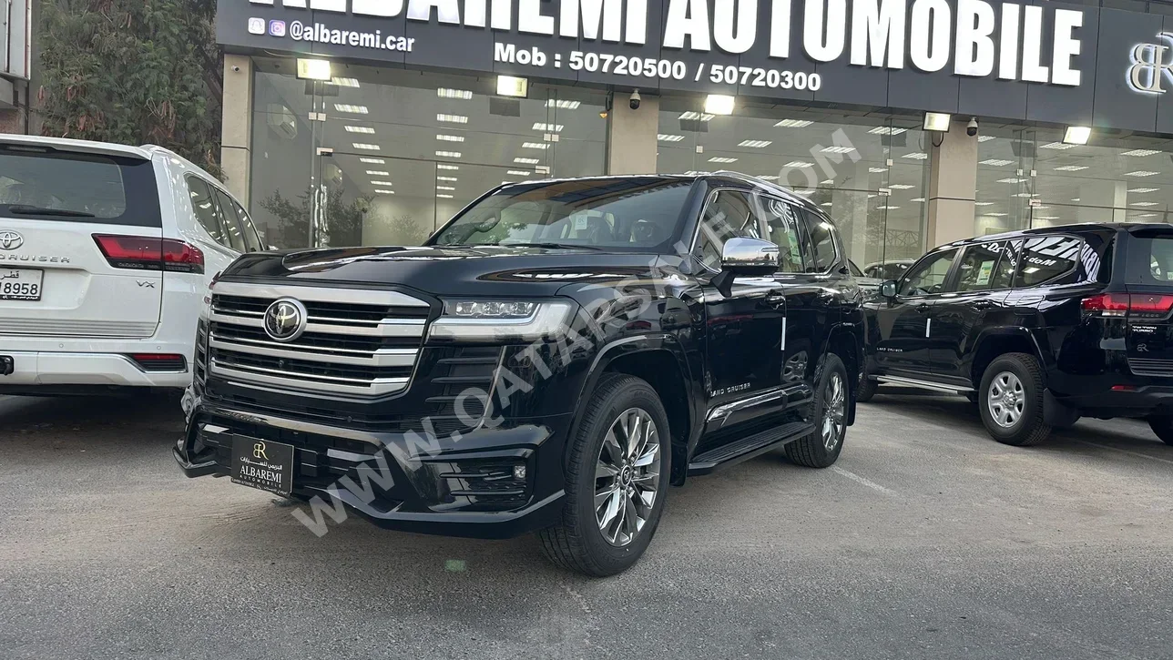 تويوتا  لاند كروزر  في اكس ار توين توربو  2024  اوتوماتيك  0 كم  6 سلندر  دفع رباعي  اس يو في  أسود  تحت الضمان