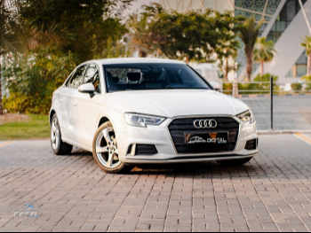 Audi  A3  2019  Automatic  104,950 Km  4 Cylinder  Front Wheel Drive (FWD)  Sedan  White