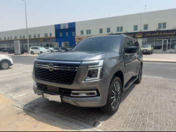 Nissan  Patrol  Platinum turbo  2025  Automatic  19,000 Km  6 Cylinder  Four Wheel Drive (4WD)  SUV  Gray  With Warranty