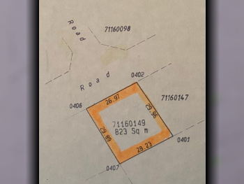 Lands For Sale in Umm Salal  - Al Kharaitiyat  -Area Size 823 Square Meter