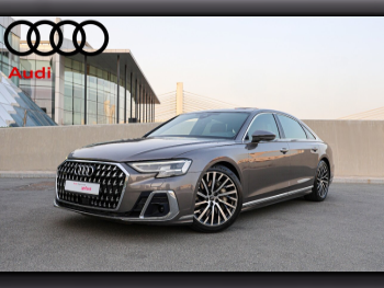 Audi  A8  3.0  2023  Automatic  21,000 Km  6 Cylinder  All Wheel Drive (AWD)  Sedan  Gray  With Warranty