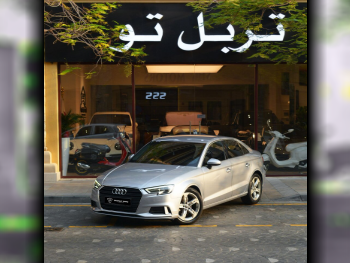 Audi  A3  2018  Automatic  98,550 Km  4 Cylinder  Front Wheel Drive (FWD)  Sedan  Silver