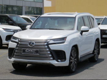 Lexus  LX  600 Luxury  2023  Automatic  47,000 Km  6 Cylinder  Four Wheel Drive (4WD)  SUV  White  With Warranty