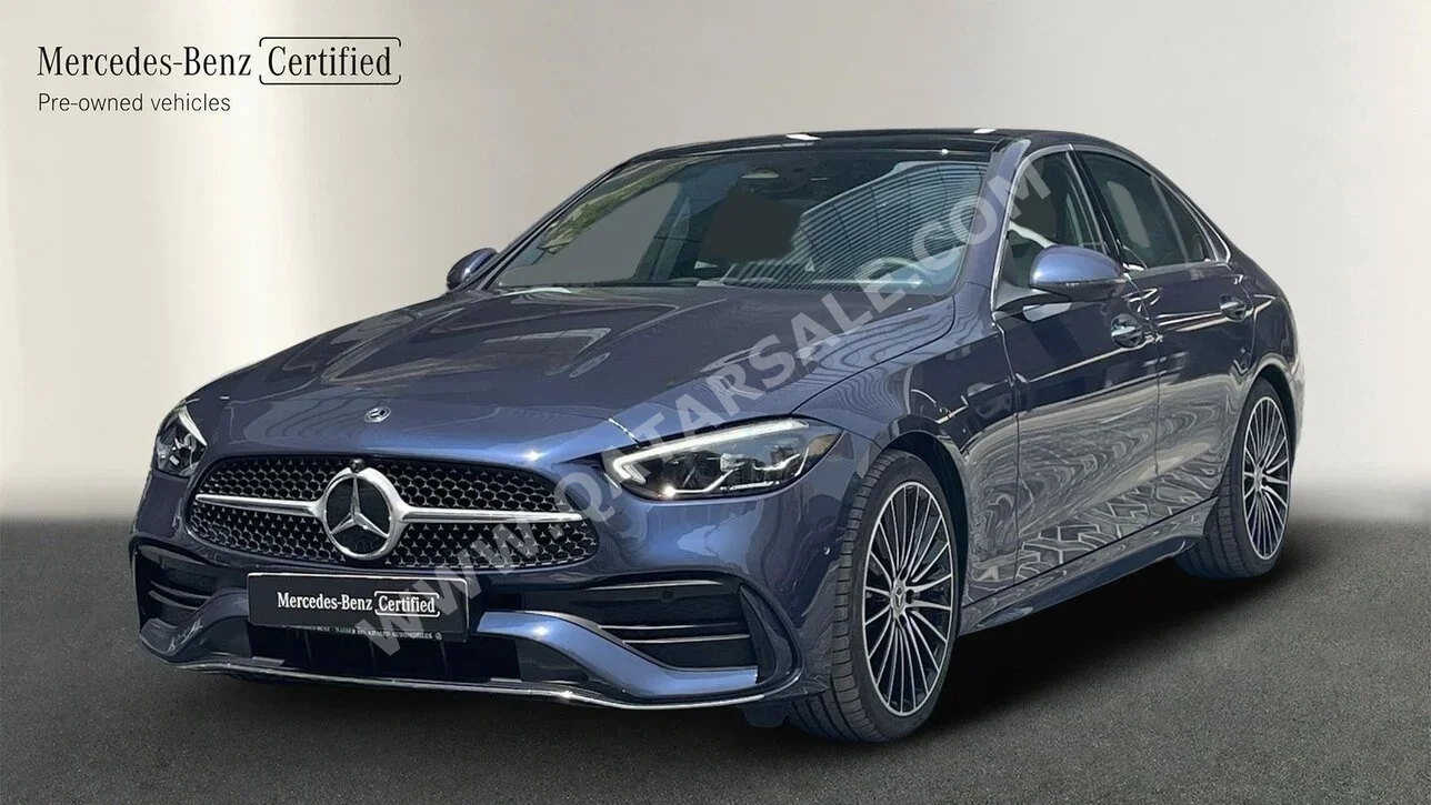 Mercedes-Benz  C-Class  200  2025  Automatic  3,000 Km  4 Cylinder  All Wheel Drive (AWD)  Sedan  Blue  With Warranty