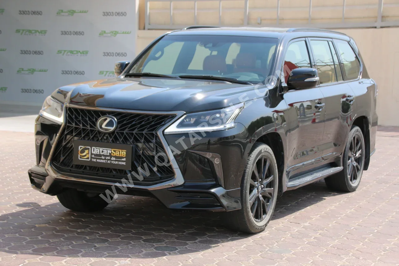 لكزس  ال اكس  570 اس بلاك ايديشن  2020  اوتوماتيك  60,000 كم  8 سلندر  دفع رباعي  اس يو في  أسود