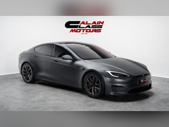 تسلا  مودل اس  بلايد  2024  اوتوماتيك  14,800 كم  0 سلندر  دفع كلي مستمر  سيدان  رمادي  تحت الضمان