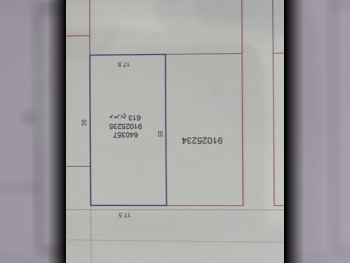 اراضي للبيع في الوكرة  - المشاف  -المساحة 613 متر مربع