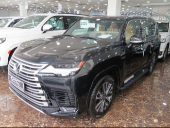 لكزس  ال اكس  600 لكجري  2025  اوتوماتيك  0 كم  6 سلندر  دفع رباعي  اس يو في  أسود  تحت الضمان