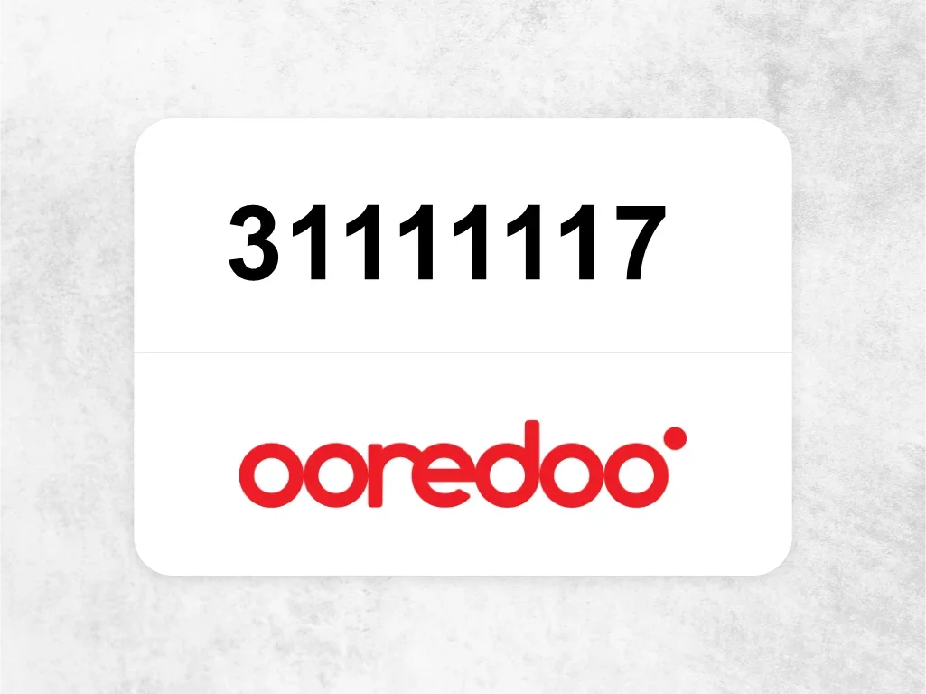 Ooredoo Mobile Phone  31111117
