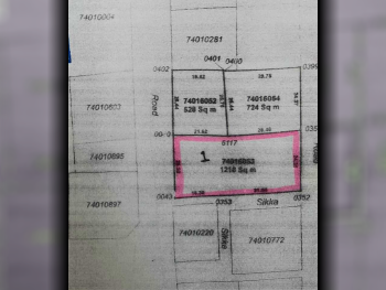Lands For Sale in Al Daayen  - Sumaysimah  -Area Size 1,218 Square Meter