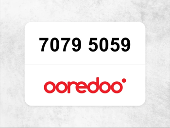 Ooredoo Mobile Phone  7079 5059