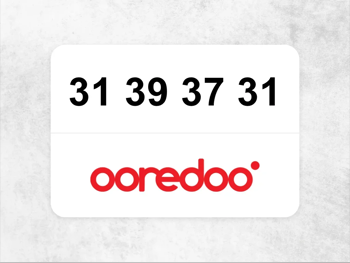 Ooredoo Mobile Phone  31 39 37 31