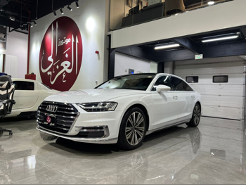 Audi  A8  L  2018  Automatic  163,000 Km  6 Cylinder  All Wheel Drive (AWD)  Sedan  White