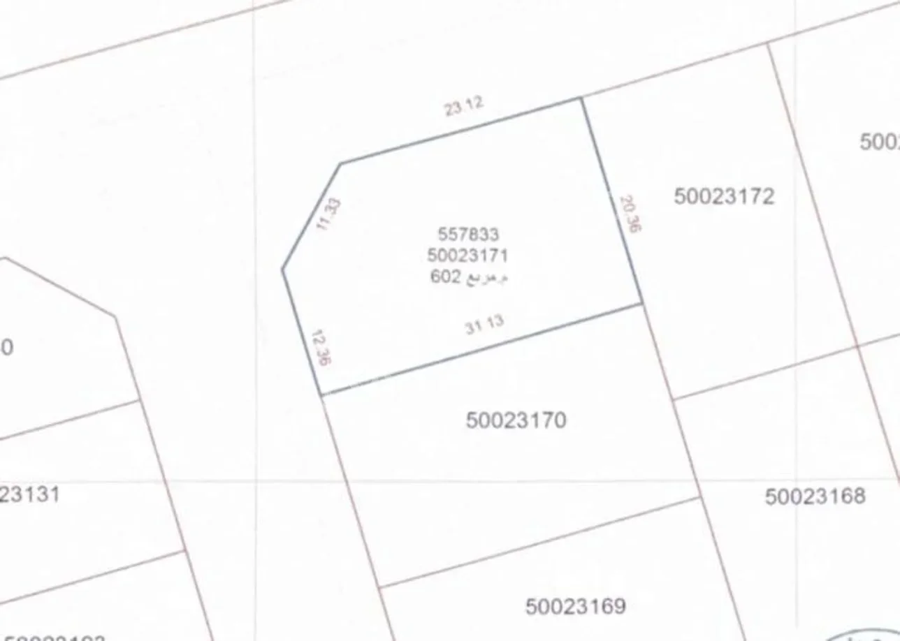 Lands For Sale in Doha  - Al Thumama  -Area Size 602 Square Meter