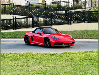 بورش  بوكستر  جي تي اس  2023  اوتوماتيك  3,000 كم  6 سلندر  دفع خلفي  كشف  أحمر  تحت الضمان