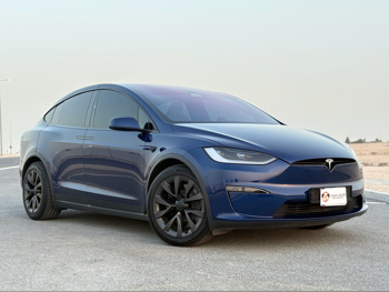 تسلا  مودل اكس  بليد  2025  اوتوماتيك  10,000 كم  0 سلندر  دفع كلي مستمر  اس يو في  ازرق  تحت الضمان