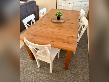 الكراسي والمقاعد - ايكيا  - أبيض  - 6 قطع