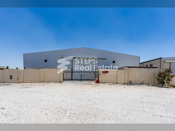 مخازن و مستودعات - الريان  - المنطقة الصناعية  -المساحة: 1800 متر مربع