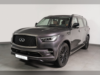 Infiniti  QX  80  2024  Automatic  3,230 Km  8 Cylinder  Four Wheel Drive (4WD)  SUV  Gray  With Warranty