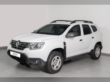 Renault  Duster  2023  Automatic  43,850 Km  4 Cylinder  Front Wheel Drive (FWD)  SUV  White  With Warranty