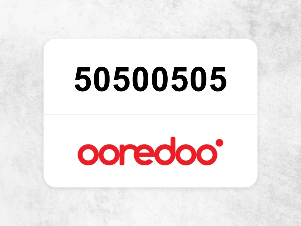 Ooredoo Mobile Phone  50500505