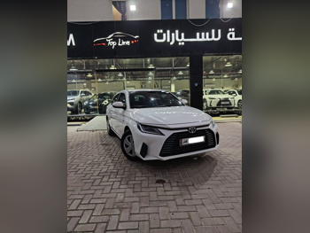 Toyota  Yaris  2023  Automatic  24,000 Km  4 Cylinder  Front Wheel Drive (FWD)  Sedan  White  With Warranty