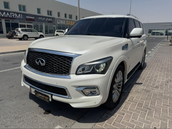 Infiniti  QX  80  2016  Automatic  127,000 Km  8 Cylinder  Four Wheel Drive (4WD)  SUV  White