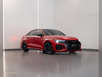 Audi  RS  3  2022  Automatic  36,000 Km  5 Cylinder  All Wheel Drive (AWD)  Sedan  Red  With Warranty