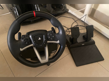 ملحقات اجهزة العاب الفيديو عجلة القيادة مع مغير السرع  - أسود