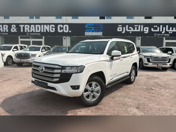 تويوتا  لاند كروزر  جي اكس ار توين توربو  2025  اوتوماتيك  0 كم  6 سلندر  دفع رباعي  اس يو في  أبيض  تحت الضمان