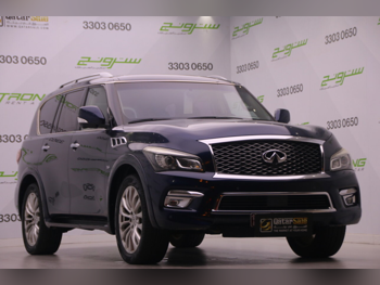 Infiniti  QX  80  2015  Automatic  164,000 Km  8 Cylinder  Four Wheel Drive (4WD)  SUV  Dark Blue
