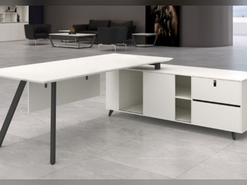 المكاتب ومكاتب الحاسوب - مكتب مدير  - ميرير للمفروشات  - أبيض