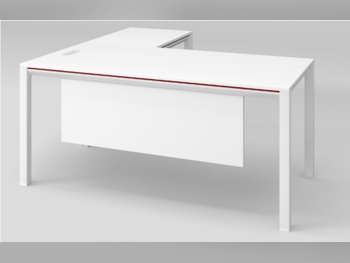 المكاتب ومكاتب الحاسوب - مكتب مدير  - ميرير للمفروشات  - أبيض