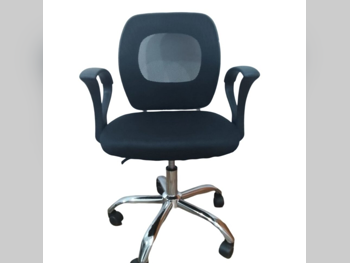 كراسي مكتب ميرير للمفروشات  - كرسي السكرتيري  - أسود