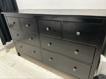 وحدات الأدراج ايكيا  أسود