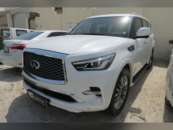 Infiniti  QX  80  2018  Automatic  143,000 Km  8 Cylinder  Four Wheel Drive (4WD)  SUV  White