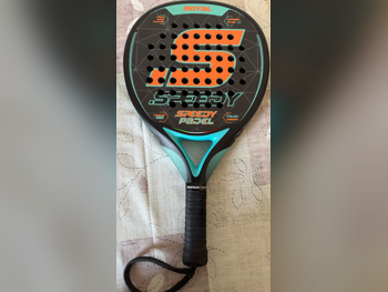 مضارب التنس / بادل أسود - أزرق  للكبار  للمبتدئين