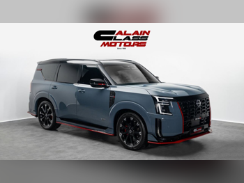 نيسان  باترول  نسمو  2026  اوتوماتيك  488 كم  6 سلندر  دفع كلي مستمر  اس يو في  رمادي