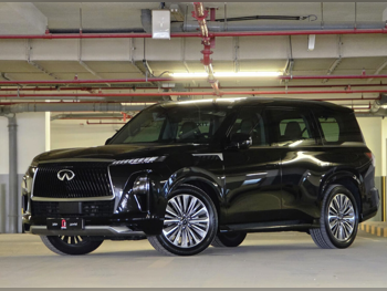 Infiniti  QX  80  2025  Automatic  15,000 Km  8 Cylinder  Four Wheel Drive (4WD)  SUV  Black  With Warranty