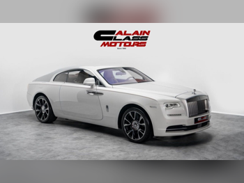 رولز - رويس  رايث  2018  اوتوماتيك  77,948 كم  12 سلندر  دفع خلفي  كوبيه \ سبورت  أبيض وفضي