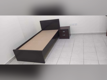 Beds - Single  - Brown  - Mattress Included  - With Bedside Table