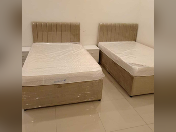 Beds - Single  - Yellow  - Mattress Included  - With Bedside Table